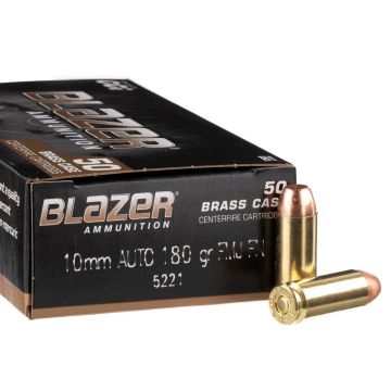 10MM 180GR BLAZER BRASS FMJ