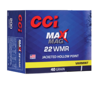 22WMR 40GR MAXI MAG JHP