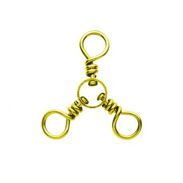 3-WAY BRASS SWIVEL