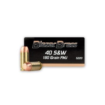 40S&W 180GR BLAZER BRASS FMJ