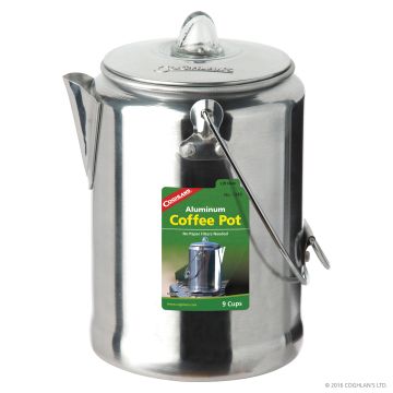 ALUMINUM COFFEE POT