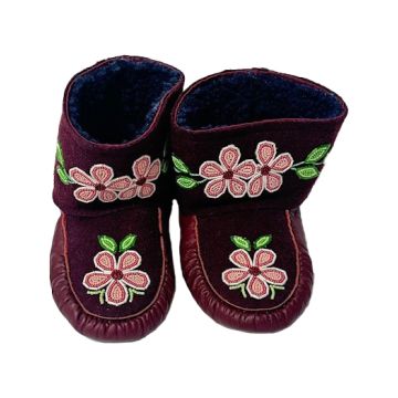ANKLE SLIPPER-FLOWER BEADED