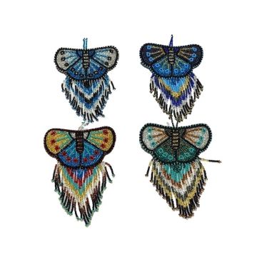 BUTTERFLY FRINGED BARRETTE