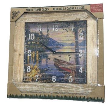 CABIN LAKE FRAME CLOCK