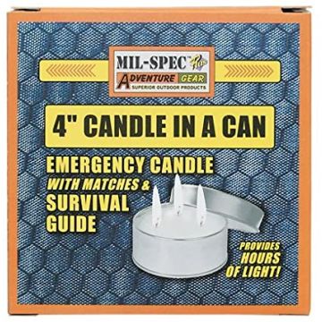CANDLE IN A CAN W/MATCHES