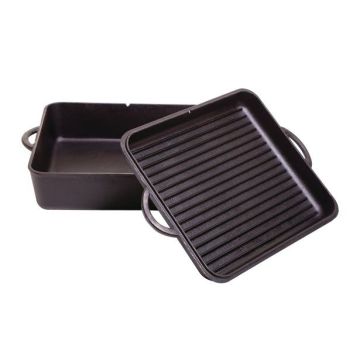 CAST IRON SQUARE DUTCH OVEN