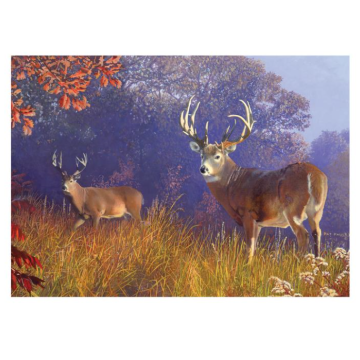 DEER SCENE PUZZLE IN TIN