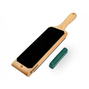 DUAL LEATHER PADDLE STROP