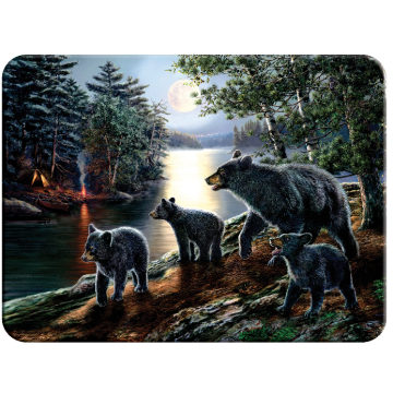 GLASS CUTTING BOARD-BEAR