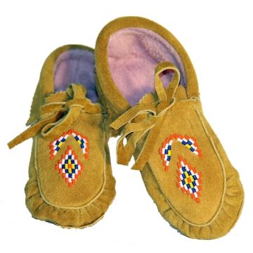 KIDS MOCCASINS TIE