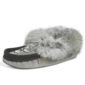 LADIES SUEDE SLIPPERS-TRIM