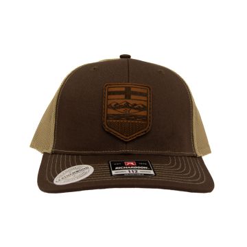 LEATHER OIL HAT W/ AB CREST