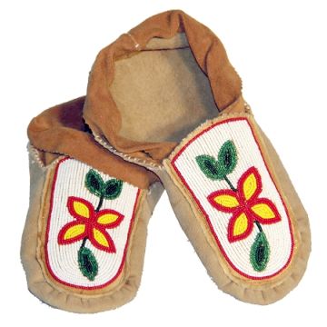 MOCCASINS FLOWER FULL-BEADED