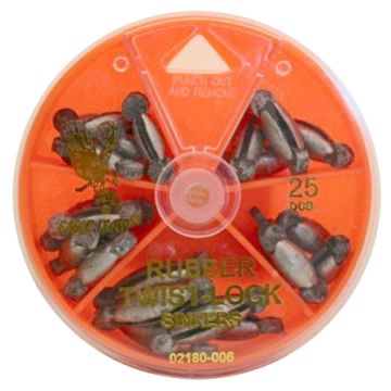 RUBBER TWIST LOCK SINKERS