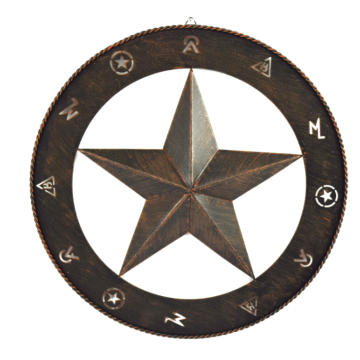 RUSTIC METAL-BARN STAR