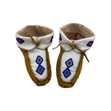 SLIPPER- RD/BLU DIAMOND/WHITE