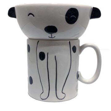 SOUP BOWL MUG SET - DOG