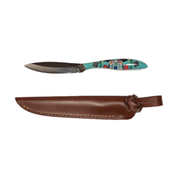 TROUT&BIRD KNIFE W/LEATH SHEAT