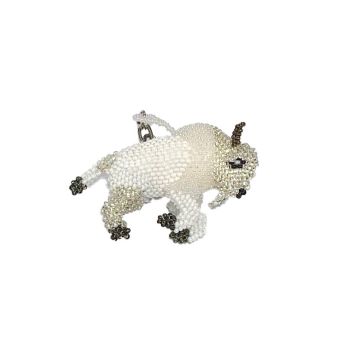 WHITE BISON KEYCHAIN