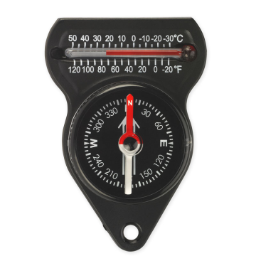 MINI COMPASS W/ THERMOMETER