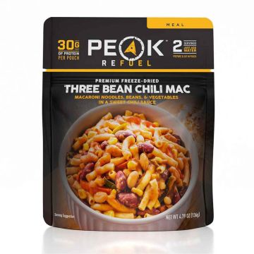 THREE BEAN CHILLI MACARONI